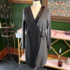 Wrap dress designed in Canada. Flattering cut and fabric. Elena Wang